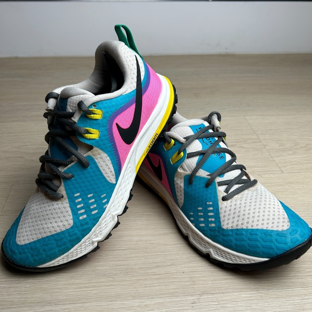 Nike Air Zoom Wildhorse 5 Womens 8 Multicolor Trail Running Shoes AQ2223-100